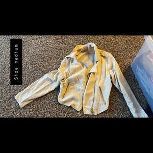 Cream colored jacket, size medium